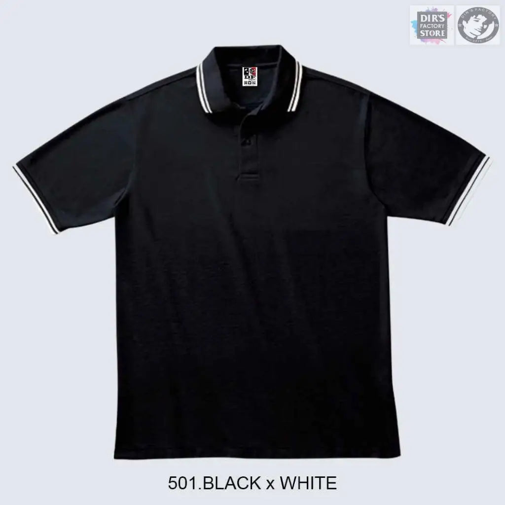 Polo Ts-00191-Blpdf 501.Black X White Shirts & Tops