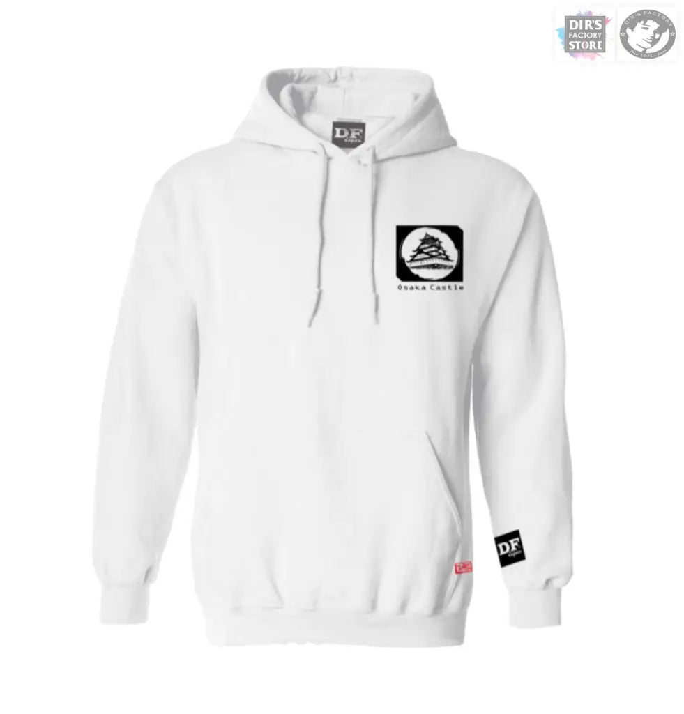 Sw-Prem16-Df Osaka Castle 001.White / Xs Sweatshirt Hoodie